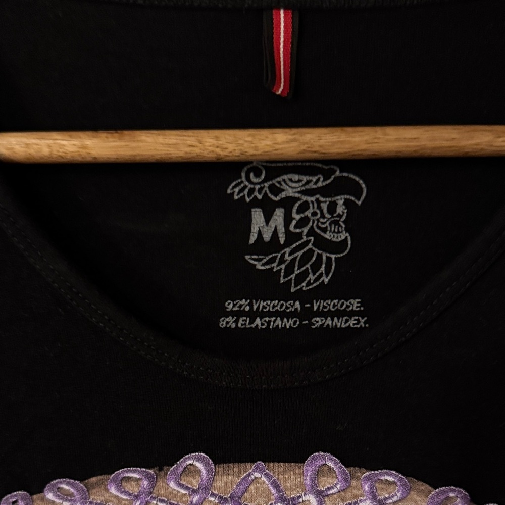 Black Skull Graphic T-Shirt - Picture 2 of 3